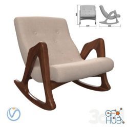 3D model Adrian Pearsall Rocking Chair