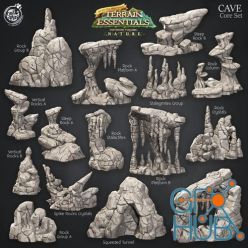 3D model Cave Terrain Set – 3D Print