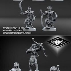 3D model Cult Miniatures - Mummy Warriors – 3D Print