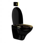 3D model Black toilet bowl