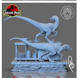 3D model Jurassic Park Kitchen Scene – 3D Print