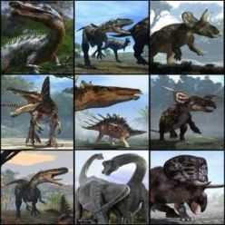 3D model 3D Models – C4D Dinosaurs with Rig