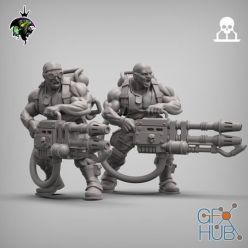 3D model Spacenam Heavy Flamethrower Team – 3D Print