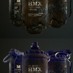 3D model HMX Grenade PBR