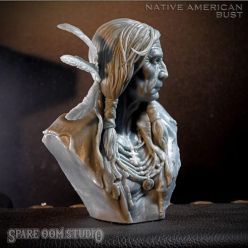 3D model Native American Bust – 3D Print