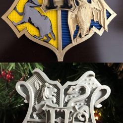 3D model Hogwarts Crest - 3D Print