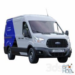 3D model Ford Transit Yandex.Drive