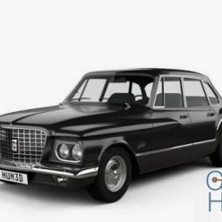 3D model Plymouth Valiant sedan 1960