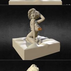 3D model Girl on Bed – 3D Print