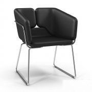 3D model Armchair Area Declic MIXX Sled