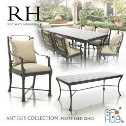 3D model Restoration Hardware - Antibes Collection (Weathered Zinc)