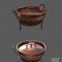 3D model Bronze Pot PBR