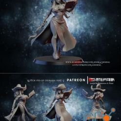 3D model Witch Hunter pin-up – 3D Print