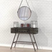 3D model Console with mirror in loft style