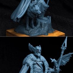 3D model Odin Meets the Sunrise – 3D Print