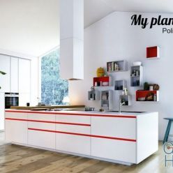 3D model Kitchen Varenna My Planet by Poliform