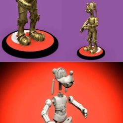 3D model Romwba Goofy as C3PO – 3D Print