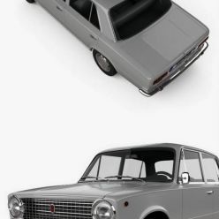 3D model Fiat 124 1966