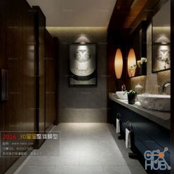 3D model Bathroom Space J001