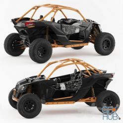 3D model Can-am maverick 2019 (baggi)