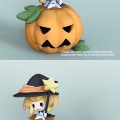 3D model Jirachi With Pumpkin Pokemon - Halloween – 3D Print