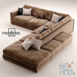 3D model Sofa mobilidea THOMAS Design Samuele Mazza