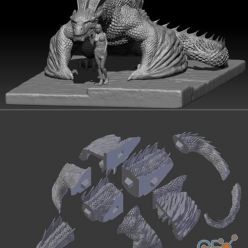 3D model Drogon & Daeneris – 3D Print