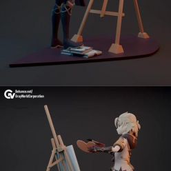 3D model Albedo Kreideprinz - Genshin Impact – 3D Print