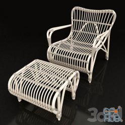 3D model Outdoor lounge chair