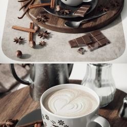 3D model Coffee set 2 with vanilla sticks