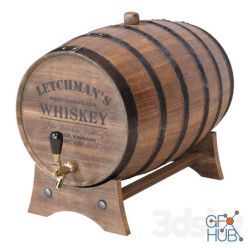 3D model Whiskey Barrels
