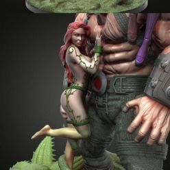 3D model Bane and Girls – DC Comics – 3D Print