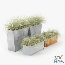 3D model Twista Contemporary Modern Outdoor Planter Pot