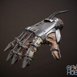 3D model Military exoskeleton glove