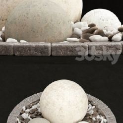 3D model Stone flower bed