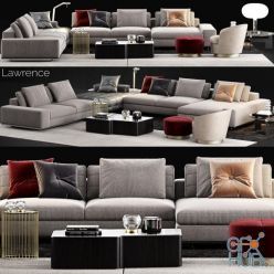 3D model Minotti Lawrence Sofa 8 (max, obj)