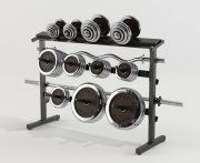 3D model Athletic equipment rack