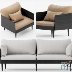 3D model Septembre Sofa by MENU