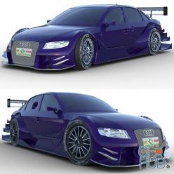 3D model Audi A4 DTM car