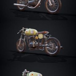 3D model Gilera 160SS Motorcycle PBR