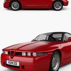 3D model Alfa Romeo SZ 1989 3d model