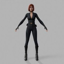 3D model Spy Girl PBR