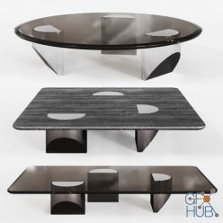 3D model Minotti Wedge coffee table