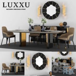 3D model Table + Chair Furniture Set by LUXXU