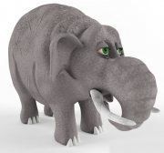 3D model Plastic toy Elephant