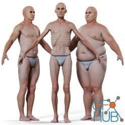 3D model 3D Scan Store – Morphable Male Base Mesh