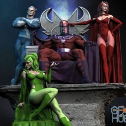 3D model Magneto Diorama – 3D Print