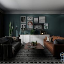 3D model Modern Interior 02