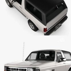 3D model Ford Bronco 1992