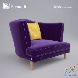 3D model Busnelli Tresor armchair